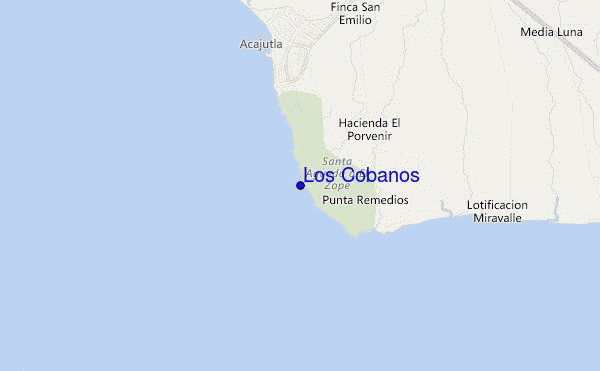 carte de localisation de Los Cobanos