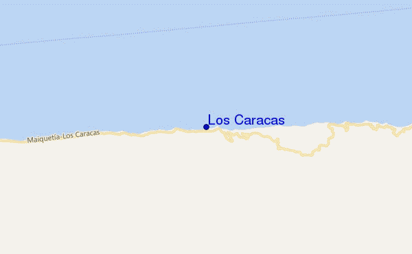 carte de localisation de Los Caracas