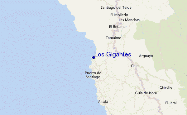 carte de localisation de Los Gigantes
