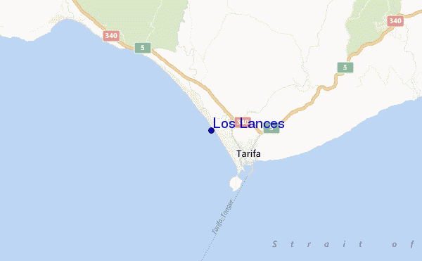 carte de localisation de Los Lances