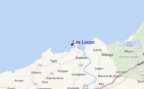 carte de localisation de Los Locos