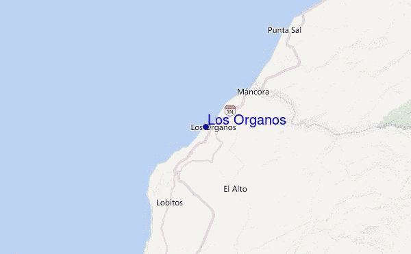 Los Organos Location Map