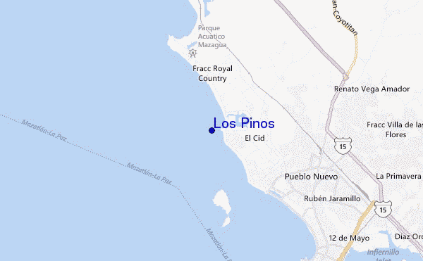 carte de localisation de Los Pinos