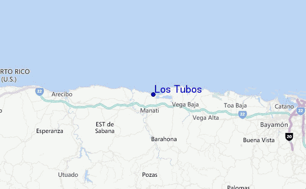 Los Tubos Location Map