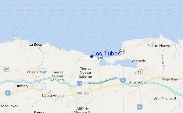 carte de localisation de Los Tubos