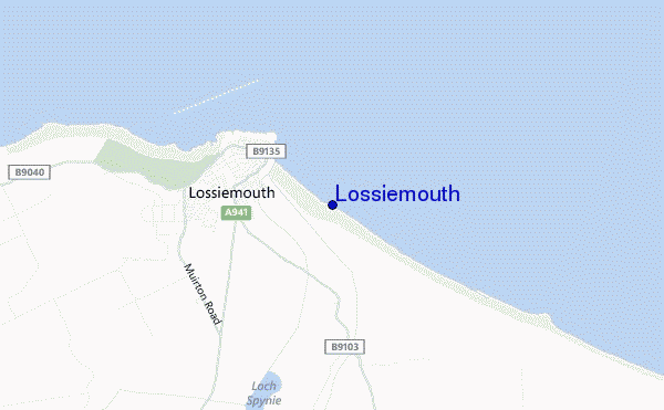 carte de localisation de Lossiemouth
