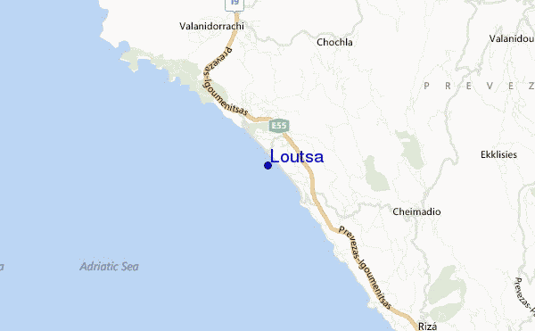 carte de localisation de Loutsa