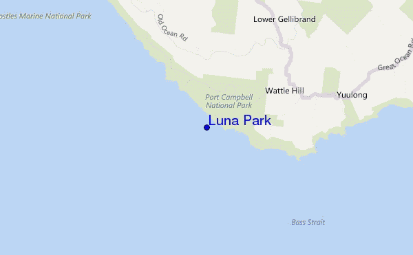 carte de localisation de Luna Park