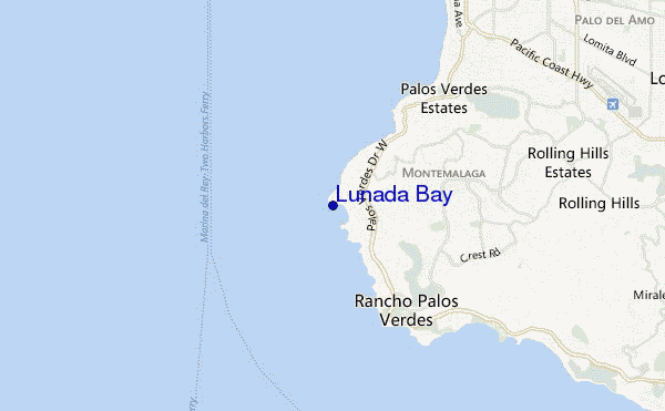 carte de localisation de Lunada Bay