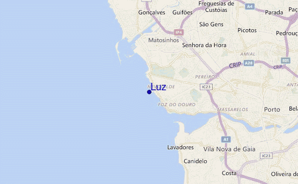 carte de localisation de Luz