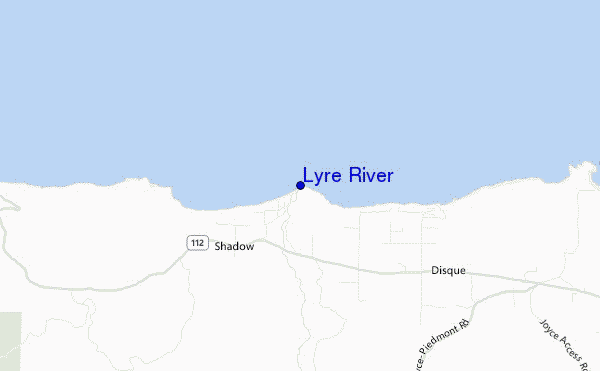 carte de localisation de Lyre River