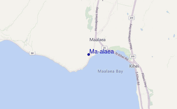 carte de localisation de Ma'alaea