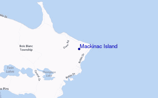 carte de localisation de Mackinac Island