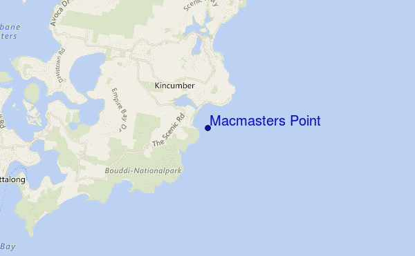 carte de localisation de Macmasters Point