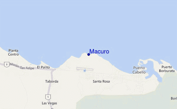 carte de localisation de Macuro