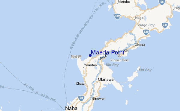 Maeda Point Location Map