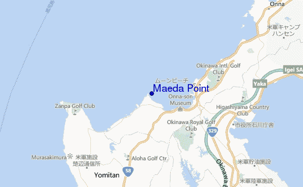 carte de localisation de Maeda Point