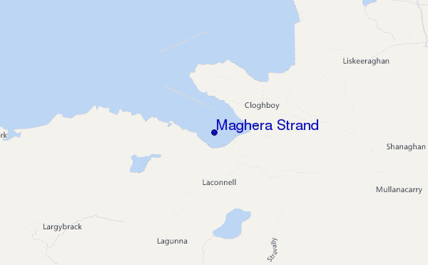 carte de localisation de Maghera Strand