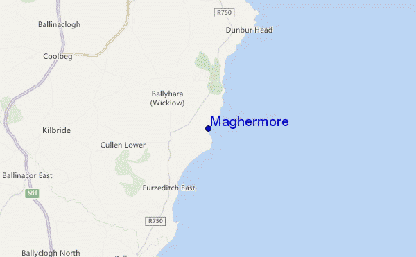 carte de localisation de Maghermore
