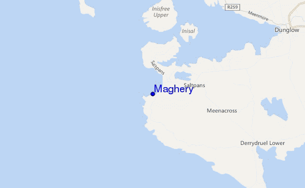 carte de localisation de Maghery