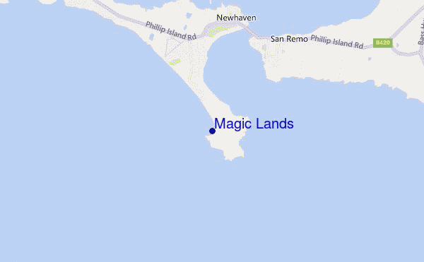 carte de localisation de Magic Lands