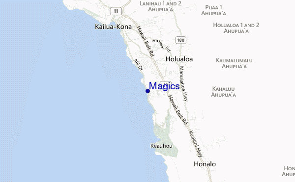 carte de localisation de Magics