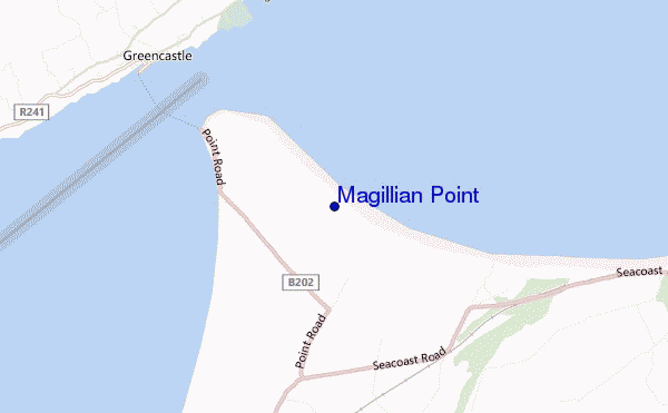 carte de localisation de Magillian Point