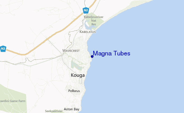 carte de localisation de Magna Tubes