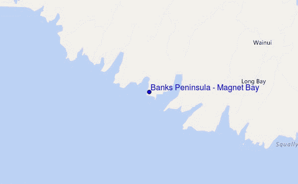 carte de localisation de Banks Peninsula - Magnet Bay