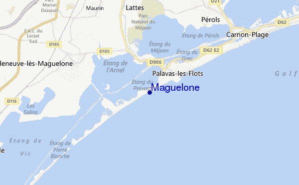 carte de localisation de Maguelone