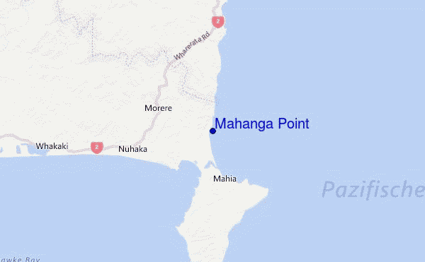 Mahanga Point Location Map