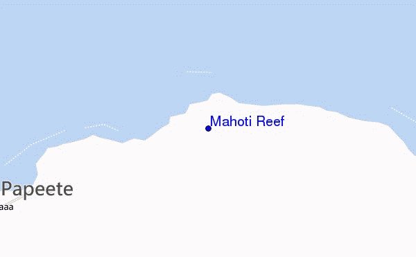 carte de localisation de Mahoti Reef