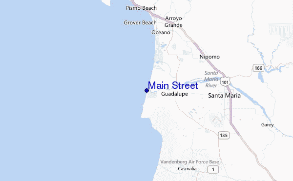 Main Street Location Map