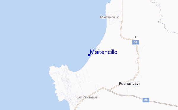 carte de localisation de Maitencillo