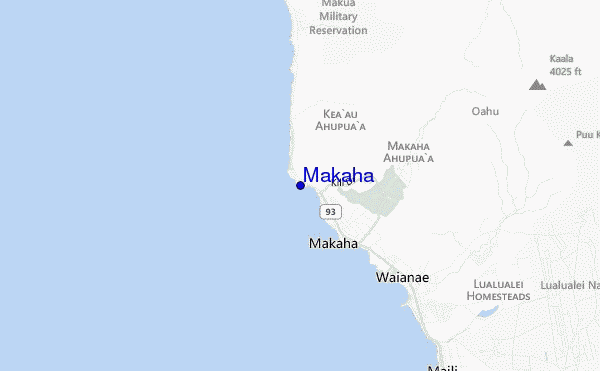 carte de localisation de Makaha