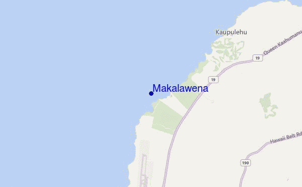 carte de localisation de Makalawena