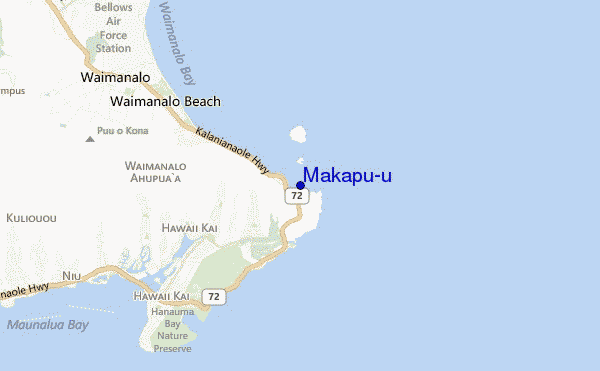carte de localisation de Makapu'u