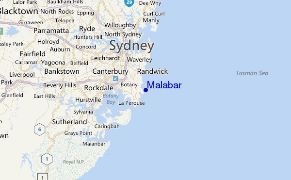 Malabar Location Map