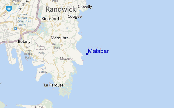 carte de localisation de Malabar