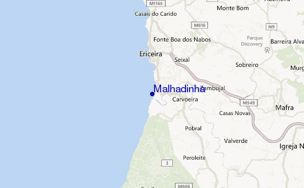 carte de localisation de Malhadinha