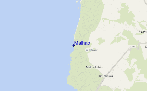 carte de localisation de Malhão