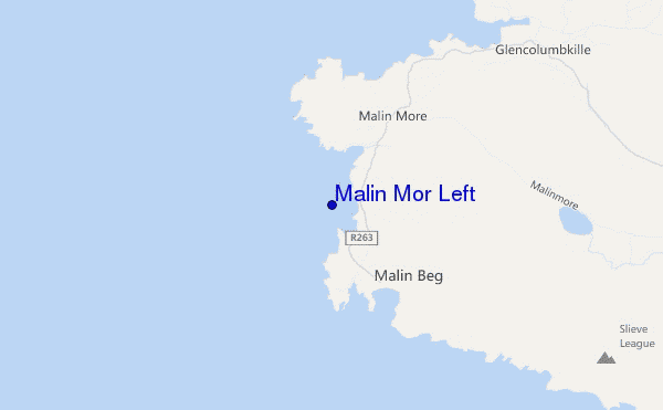carte de localisation de Malin Mor Left