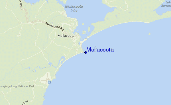 carte de localisation de Mallacoota