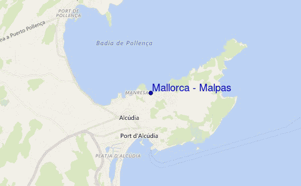 carte de localisation de Mallorca - Malpas