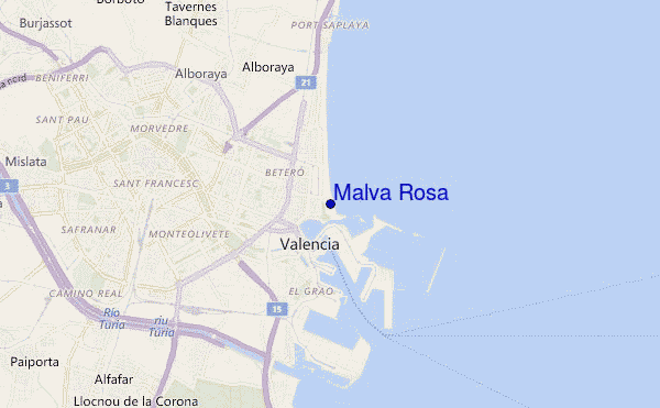 carte de localisation de Malva Rosa