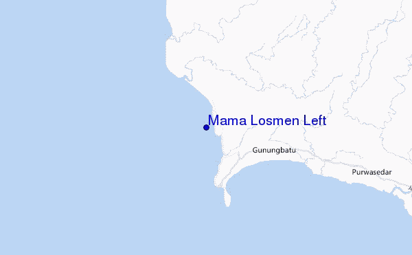 carte de localisation de Mama Losmen Left