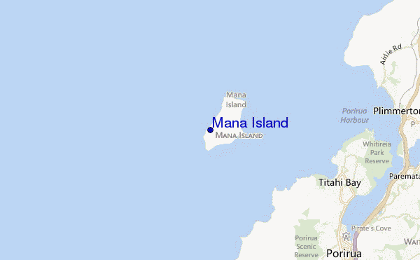 carte de localisation de Mana Island