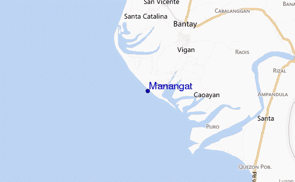 carte de localisation de Manangat