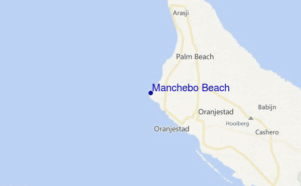 carte de localisation de Manchebo Beach