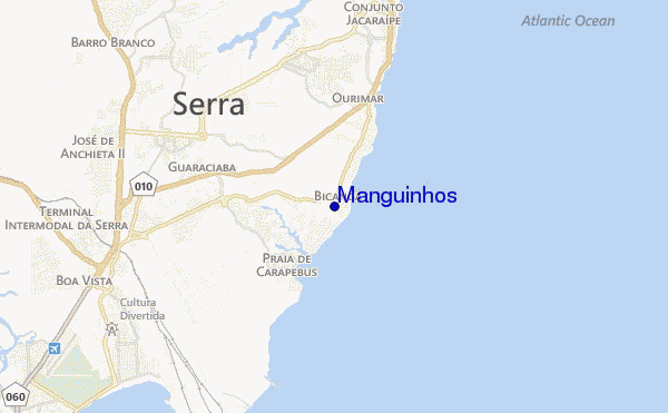 carte de localisation de Manguinhos